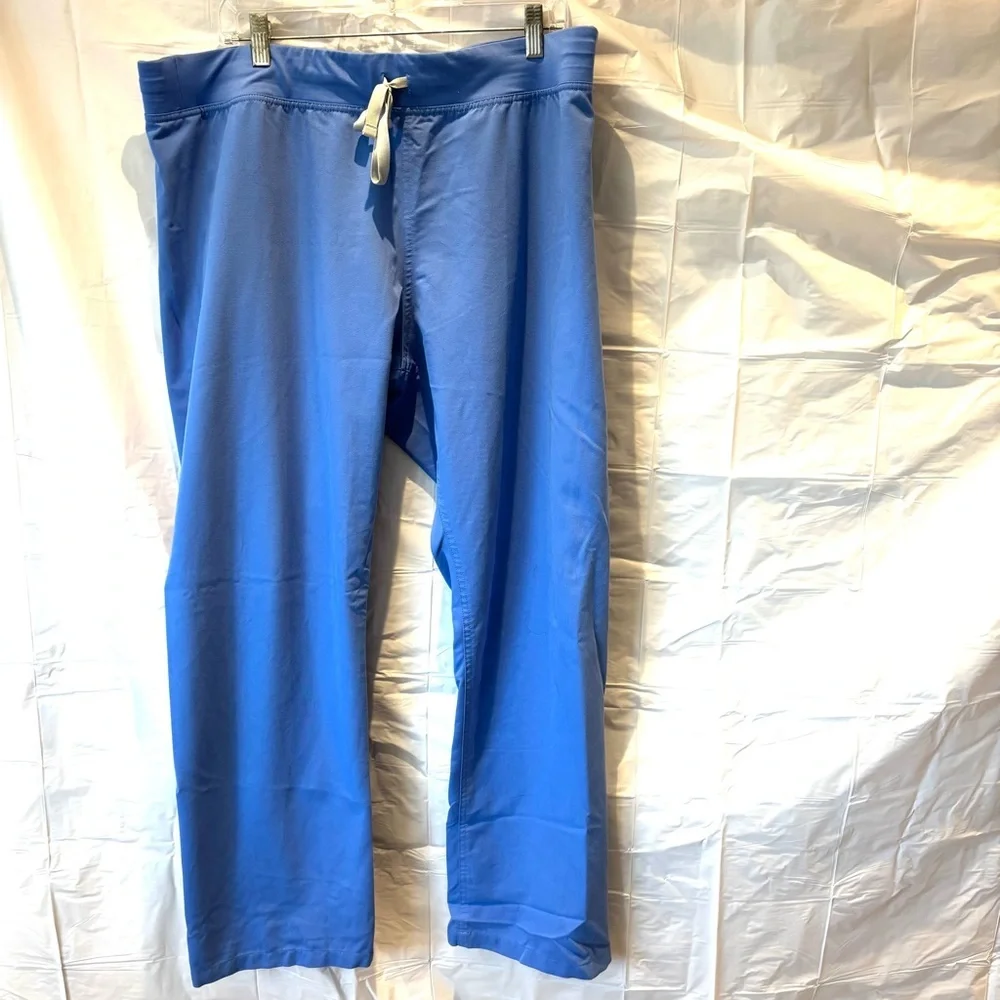 Figs Livingston basic scrub pants bottoms blue SZ XL NWOT